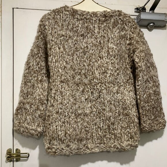 HAND-KNIT SOFT CHUNKY WOOL SWEATERS SIZE S - Picture 4 of 10